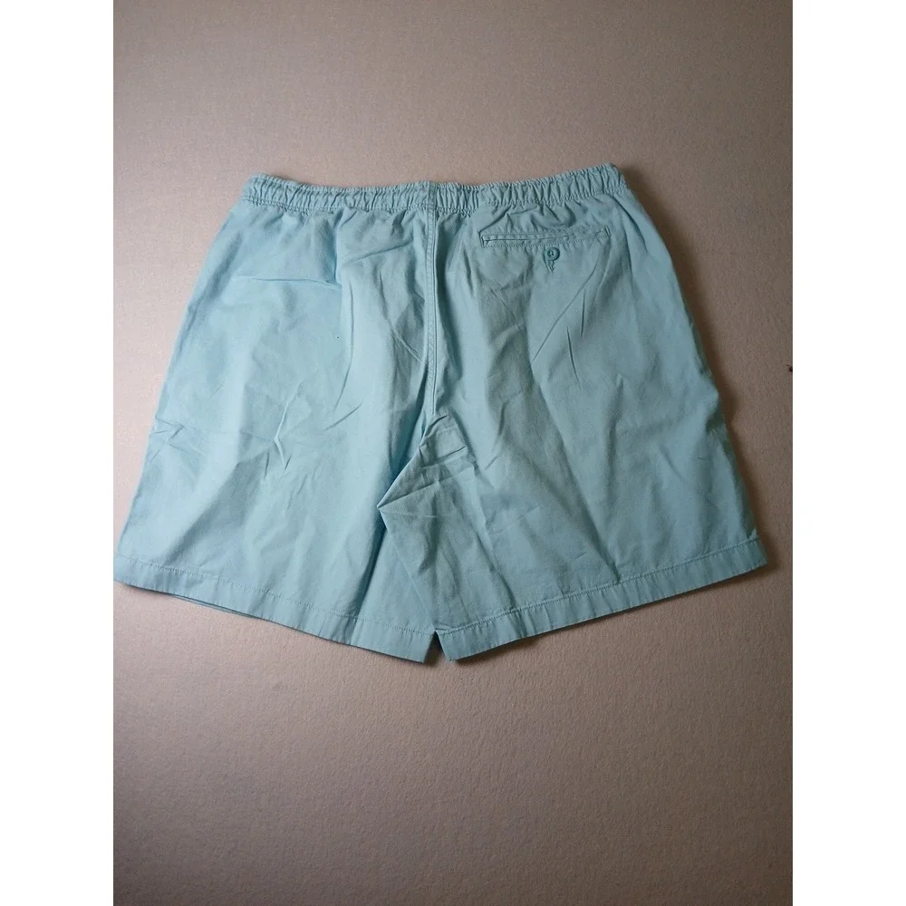 L.L.Bean Dock Short Mens XL  Cotton Twill Elastic Waist Sea Blue New With Tags!!